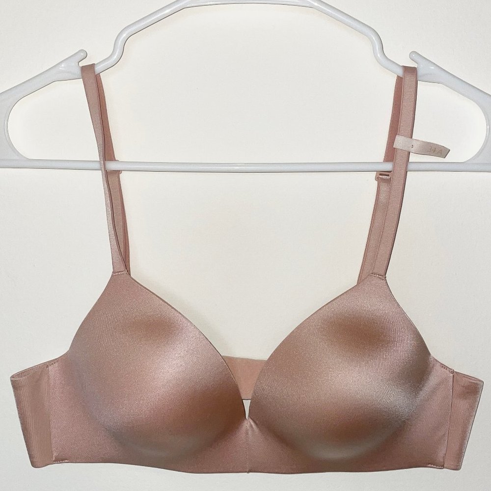 GAP Love Everyday Smooth Wireless Bra New Champagne Pink Women Size 34A